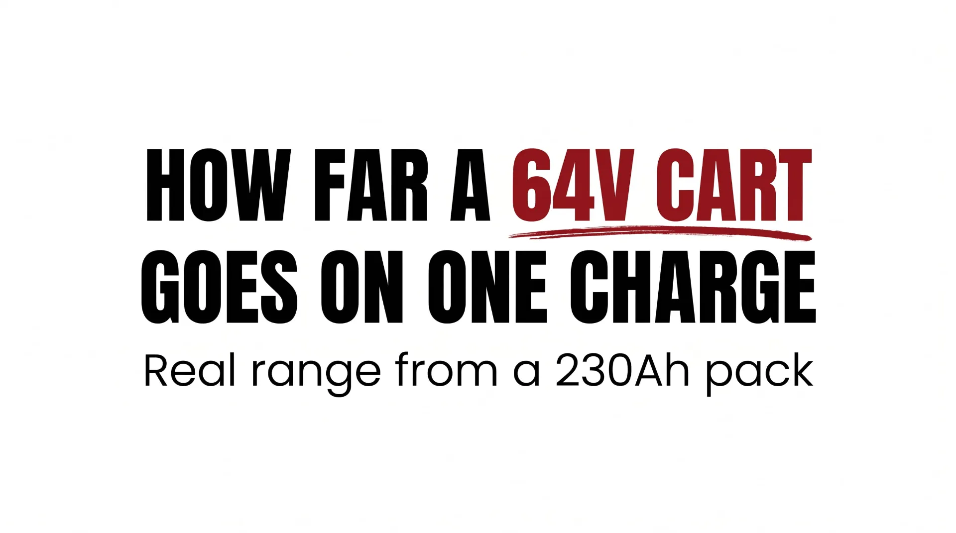 64V Lithium Golf Cart