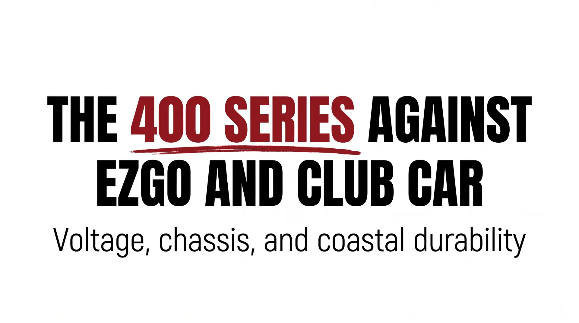 costa carts 400 series